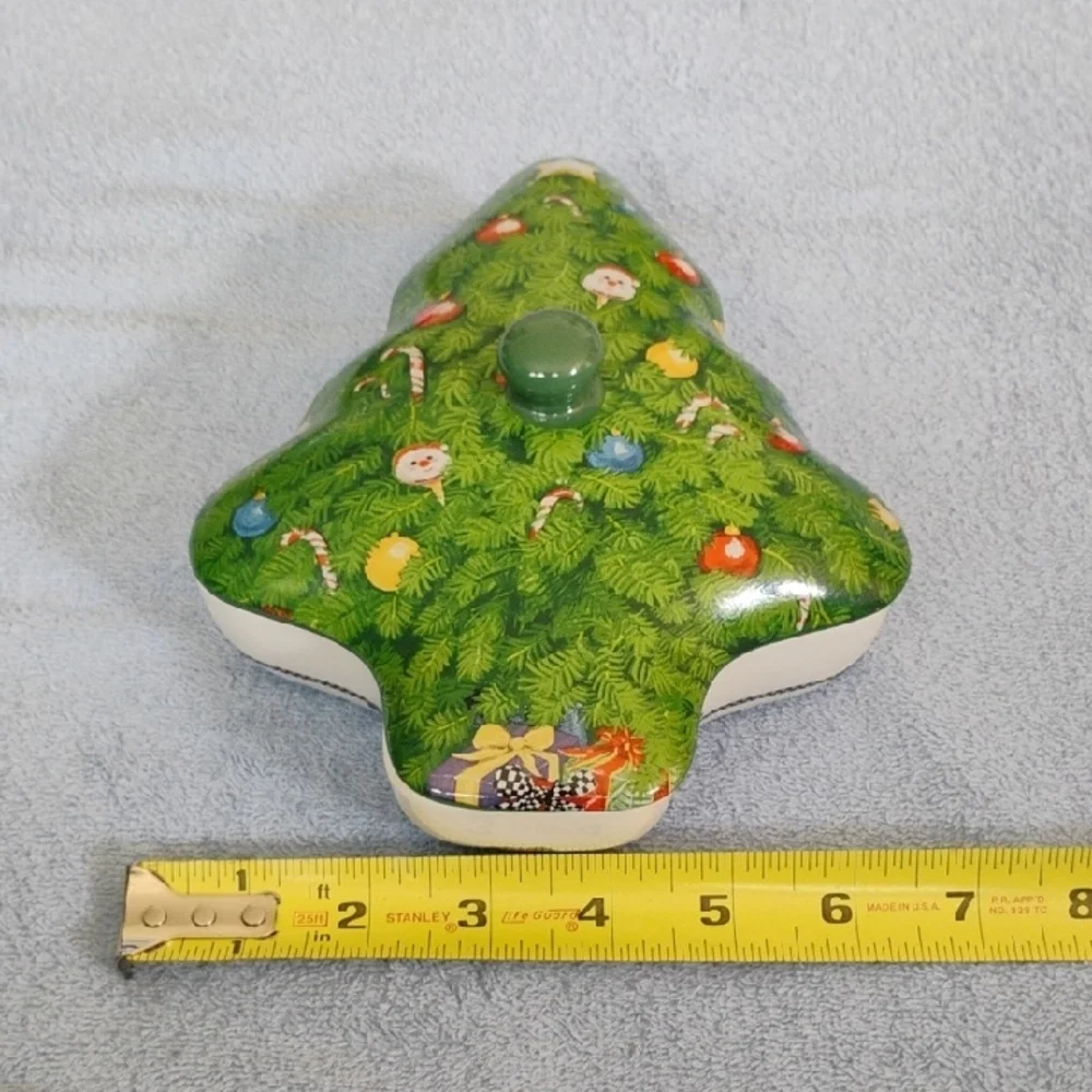 See's Candie Festive Green Christmas Tree Dish